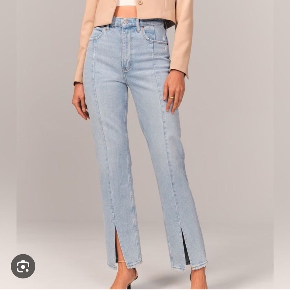 Abercrombie 90s straight ultra high rise jeans